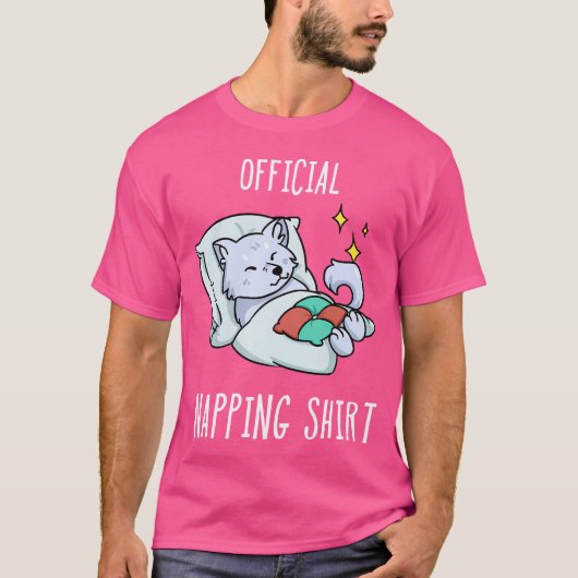睡眠北極キツネ夢遊病 Tシャツ (正面)