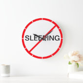 睡眠厳禁！ ラージ壁時計 (ホーム)