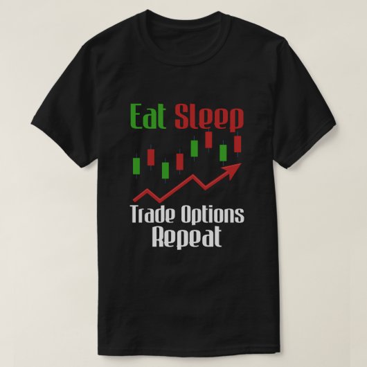 睡眠取引食べオプション取引初心者インベスター Tシャツ (デザイン正面)