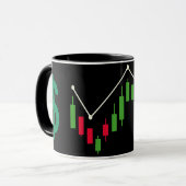 睡眠取引食べ繰り返しMUG VYBE CORE株式市場 マグカップ (正面左)