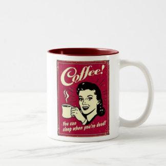 睡眠場合のあなたの死んだマグ ツートーンマグカップ