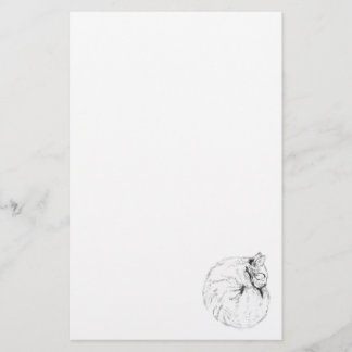 睡眠子猫固定紙 便箋