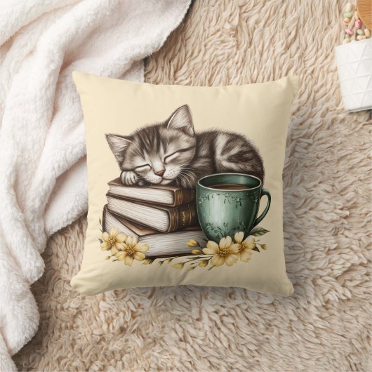 睡眠子猫大切子猫 クッション (ブランケット)