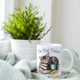 睡眠子猫大切子猫 コーヒーマグカップ