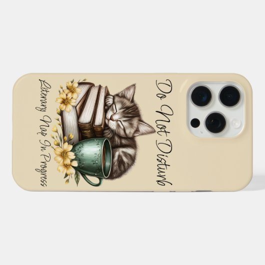 睡眠子猫大切子猫 iPhoneケース (裏面横)