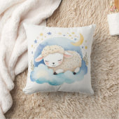 睡眠子羊ボーホネーム子供部屋枕 クッション (ブランケット)