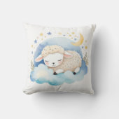 睡眠子羊ボーホネーム子供部屋枕 クッション (正面)