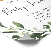 睡眠怠け者の赤ちゃんシャワーベビー食品を推測 ポスター (角)