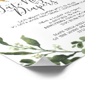 睡眠怠け赤ちゃんシャワー深夜おむつサイン ポスター (角)