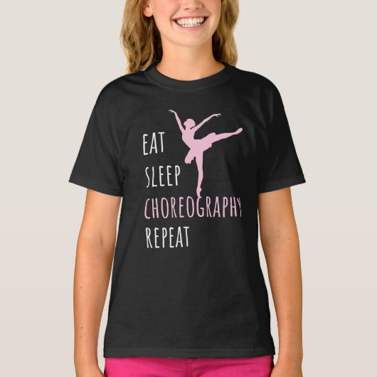 睡眠振食べ付けリピート Tシャツ (正面)