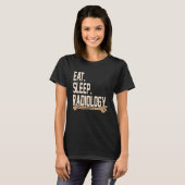 睡眠放射食べ線学X線技師Gr Tシャツ (正面フル)