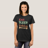 睡眠放射食べ線学X線技師Gr Tシャツ (正面フル)
