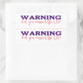 睡眠時無呼吸器とホームベントラベル。 長方形シール (バッグ)