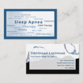睡眠時無呼吸CPAPマシンセラピーCSA OSA 名刺 (正面/裏面)