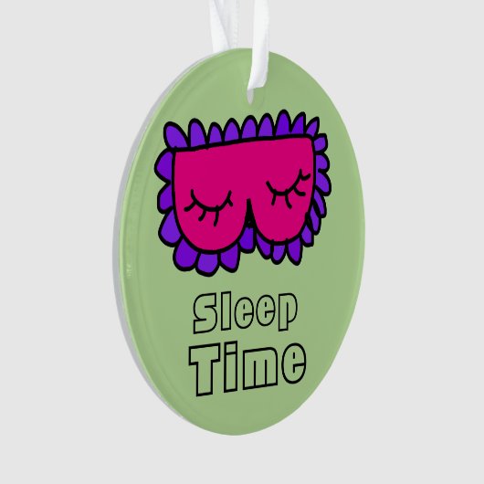 睡眠時間 オーナメント (正面)