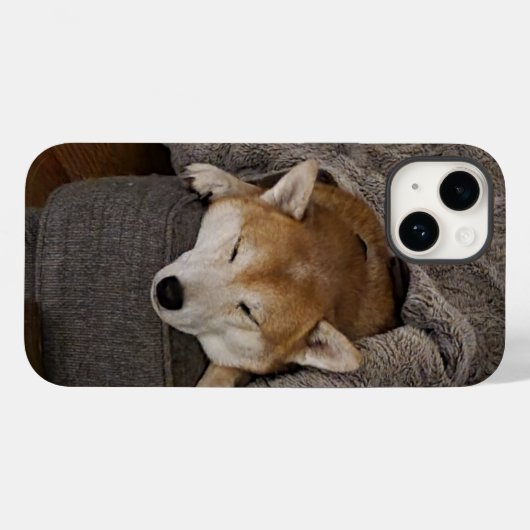 睡眠柴犬 Case-Mate iPhoneケース (裏面 (横))