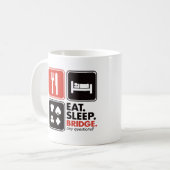睡眠橋を食べて下さい コーヒーマグカップ (正面左)