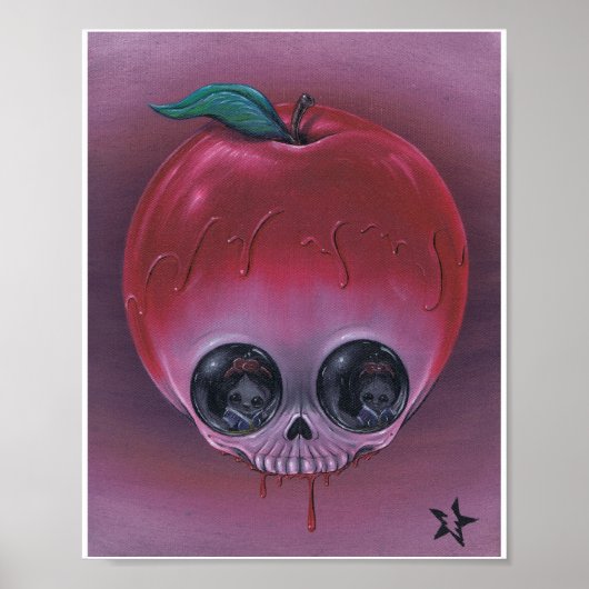 睡眠死アートプリント ポスター (正面)