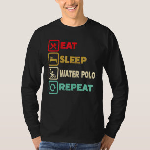 睡眠水食べポロリピーター練習スポーツ Tシャツ
