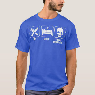 睡眠法食べ学人類学4 Tシャツ