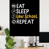 睡眠法食べ学院リピーター ポスター (ホームオフィス)