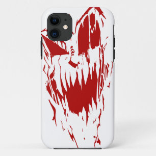 睡眠無し-白いハロウィンのiPhone 5の箱の赤 iPhone 11 ケース