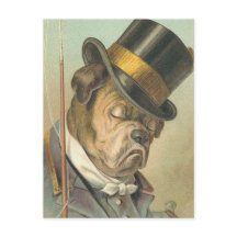 "睡眠犬"のヴィンテージのイラストレーション