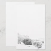 睡眠猫の文房具 便箋 (正面/裏面)