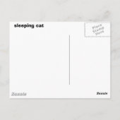 睡眠猫 ポストカード (裏面)