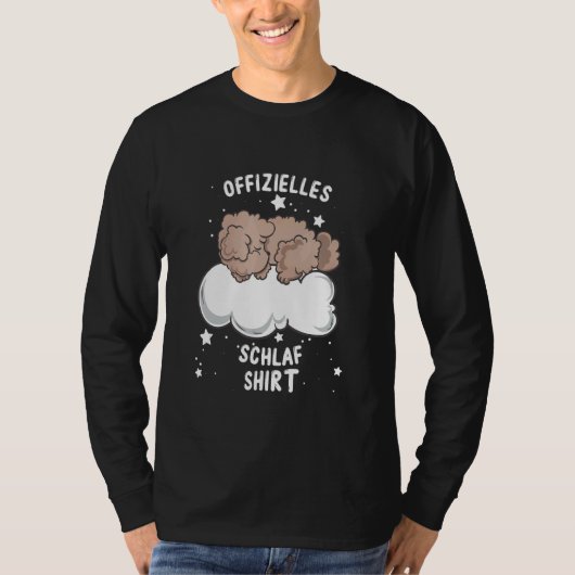 睡眠玩具プードルパジャマ Tシャツ (正面)