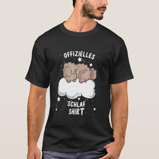 睡眠玩具プードルパジャマ Tシャツ (正面)