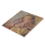 睡眠男の赤ちゃん タイル (側面)