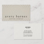 睡眠療法モダン金ゴールドサークルTan 名刺 (正面/裏面)