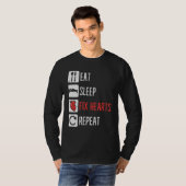 睡眠直食べ定ハート再心臓専門医 Tシャツ (正面フル)