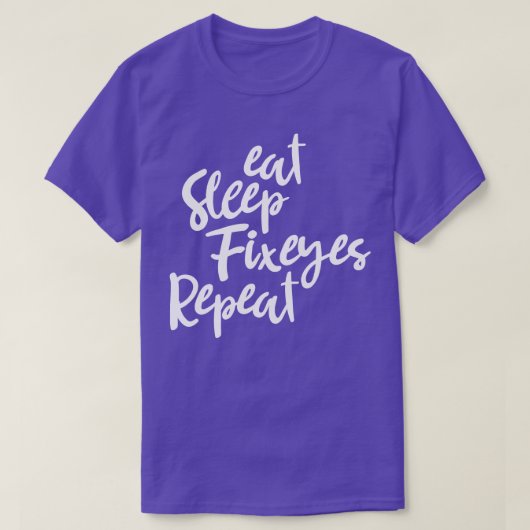 睡眠直食べ式眼の睡眠シャツ検眼用ギフト Tシャツ (デザイン正面)