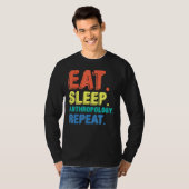 睡眠神食べ人学人類学考古学 Tシャツ (正面フル)