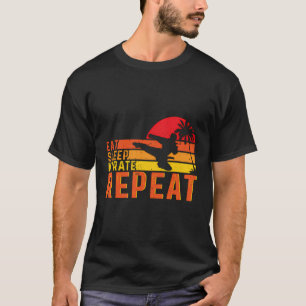 睡眠空手食べリピート Tシャツ