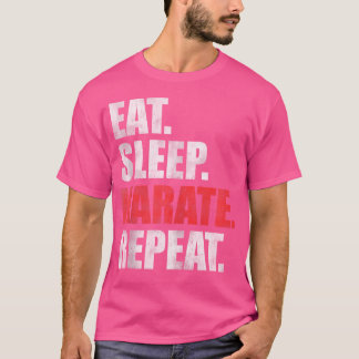 睡眠空手食べリピート Tシャツ