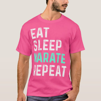睡眠空手食べリピート Tシャツ