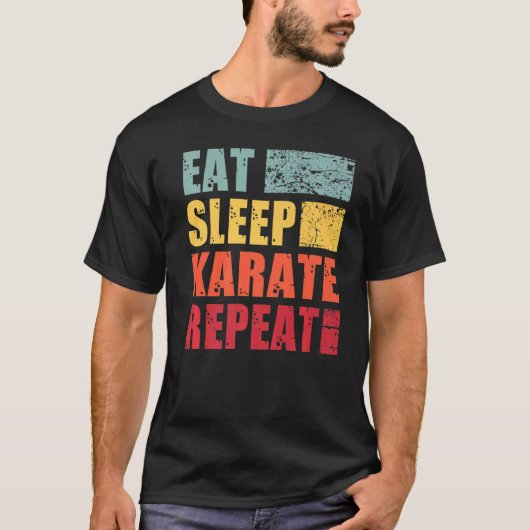 睡眠空手食べリピート Tシャツ (正面)