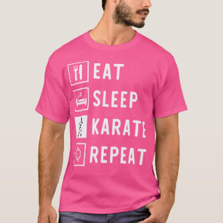 睡眠空手食べリピート Tシャツ