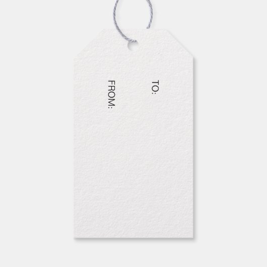 睡眠素朴キツネグリーンリークリスマスギフトラベル ギフトタグ (裏面)