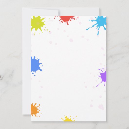 睡眠絵を描パーティー 招待状 (裏面)