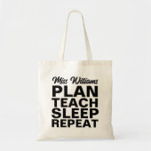 睡眠繰り返し教えトートバッグを先生に計画する トートバッグ (正面)