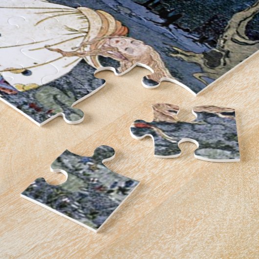 睡眠美しいプリンセスヴィンテージ魔法ロマンス ジグソーパズル (側面)