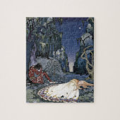 睡眠美しいプリンセスヴィンテージ魔法ロマンス ジグソーパズル (縦)