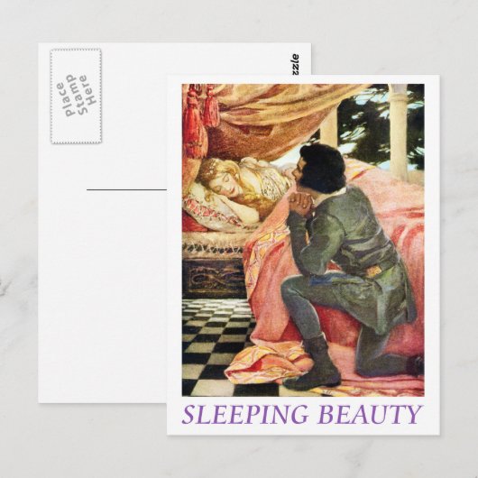 睡眠美しい ポストカード (正面/裏面)