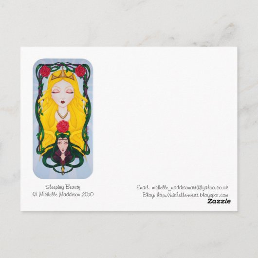 睡眠美しい ポストカード (裏面)