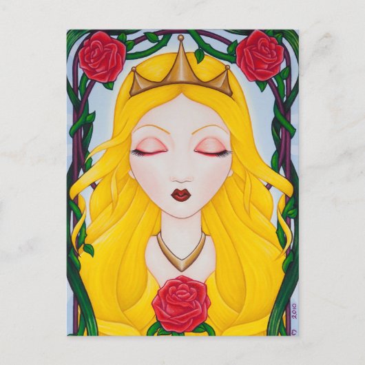 睡眠美しい ポストカード (正面)