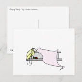 睡眠美しい ポストカード (正面/裏面)